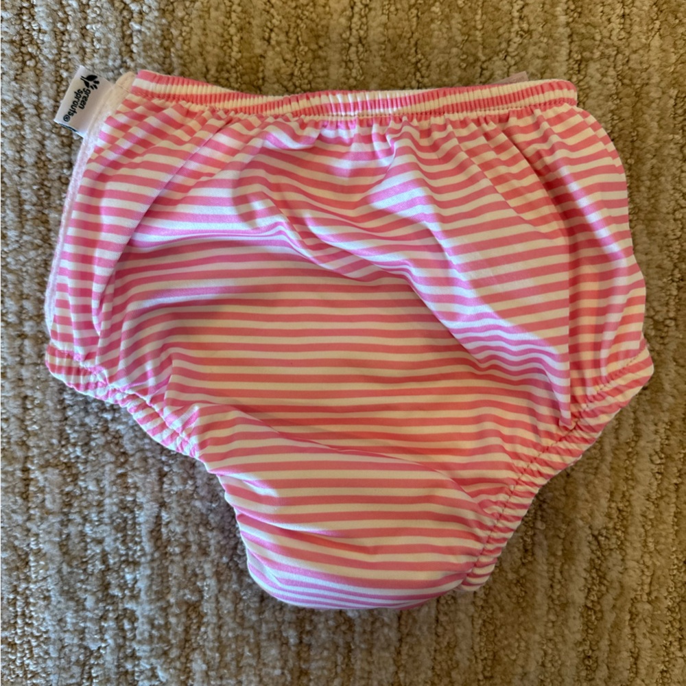 Pink Striped Swim Diaper - Picture 2 of 4